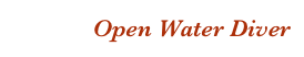 Open Water Diver